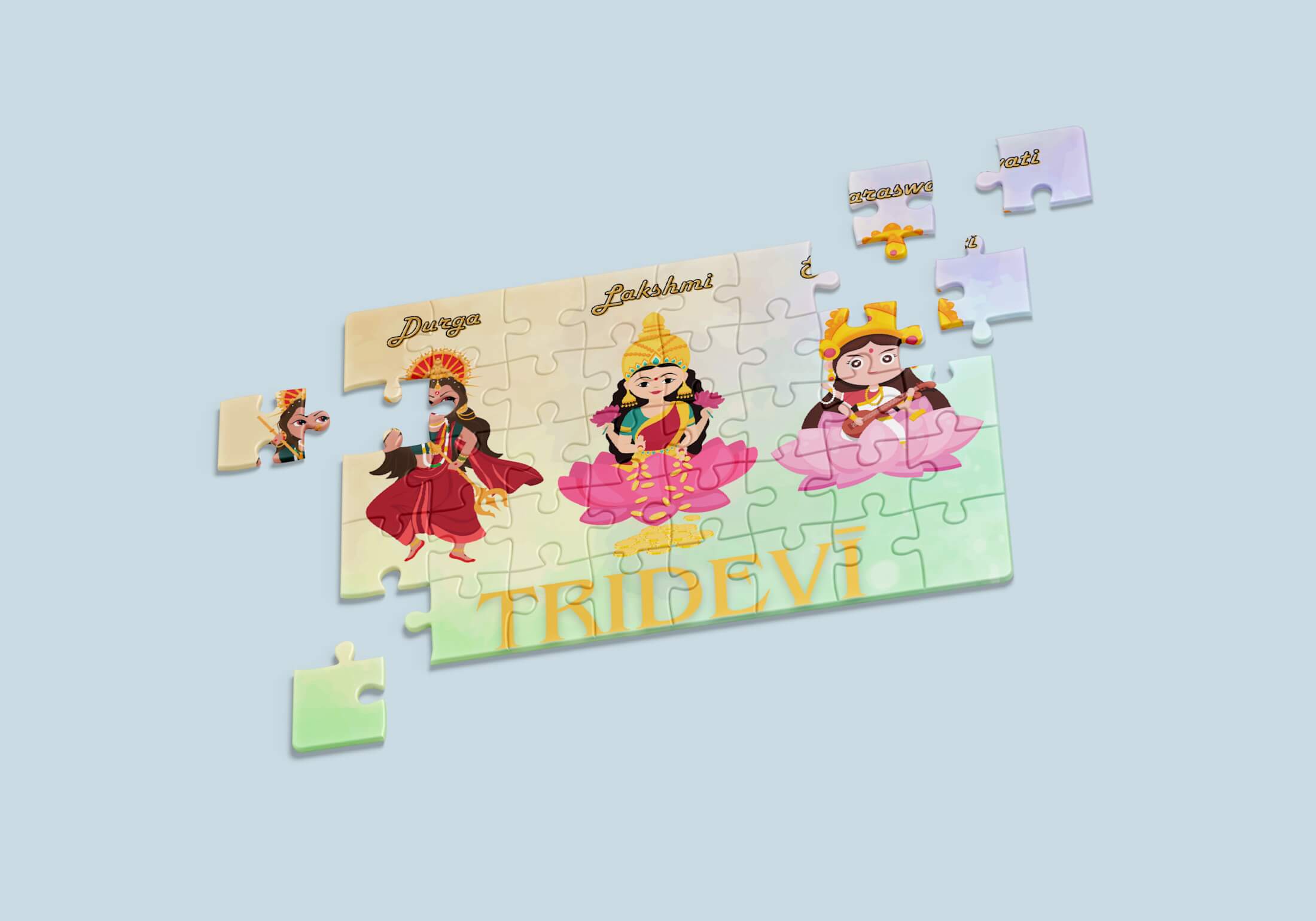 Tridevi - The Divine Shakti puzzle