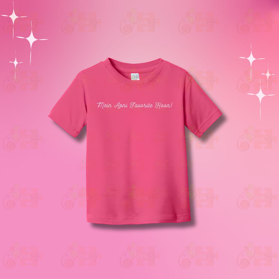 Apni Fav-Self Love-Pink T-Shirt