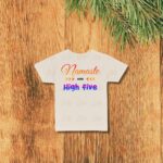 Kids Namaste & High Five! Graphic Tee Natural