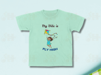 Island green Kids Pongal T-shirt in soft cotton for kite festival